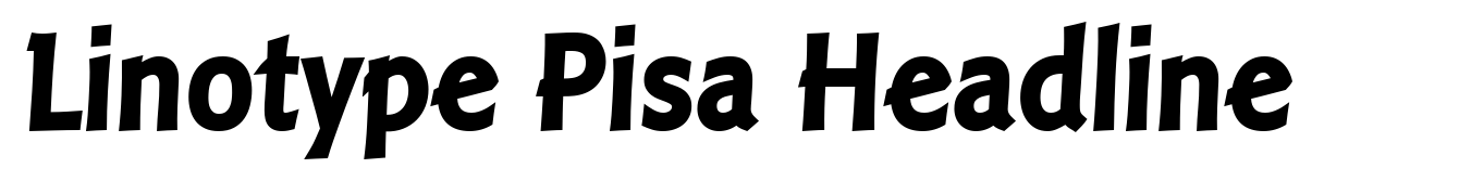 Linotype Pisa Headline